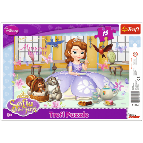Puzzle Trefl Ramkowe 15el Sofia: Podwieczorek u Zosi